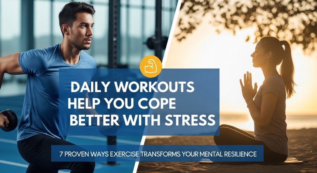 Exercise improves mental resilience and stress.