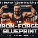 5 Core Principles Behind Being Successful in Bodybuilding and in LifeHow to be successful in bodybuilding, and in life! A muscular bodybuilder performs a double bicep pose in a dark gym setting with a barbell visible on either side. The image includes the text: "How to Be Successful in Bodybuilding and in Life," and the large metallic title, "THE IRON-FORGED BLUEPRINT TOTAL TRANSFORMATION."
